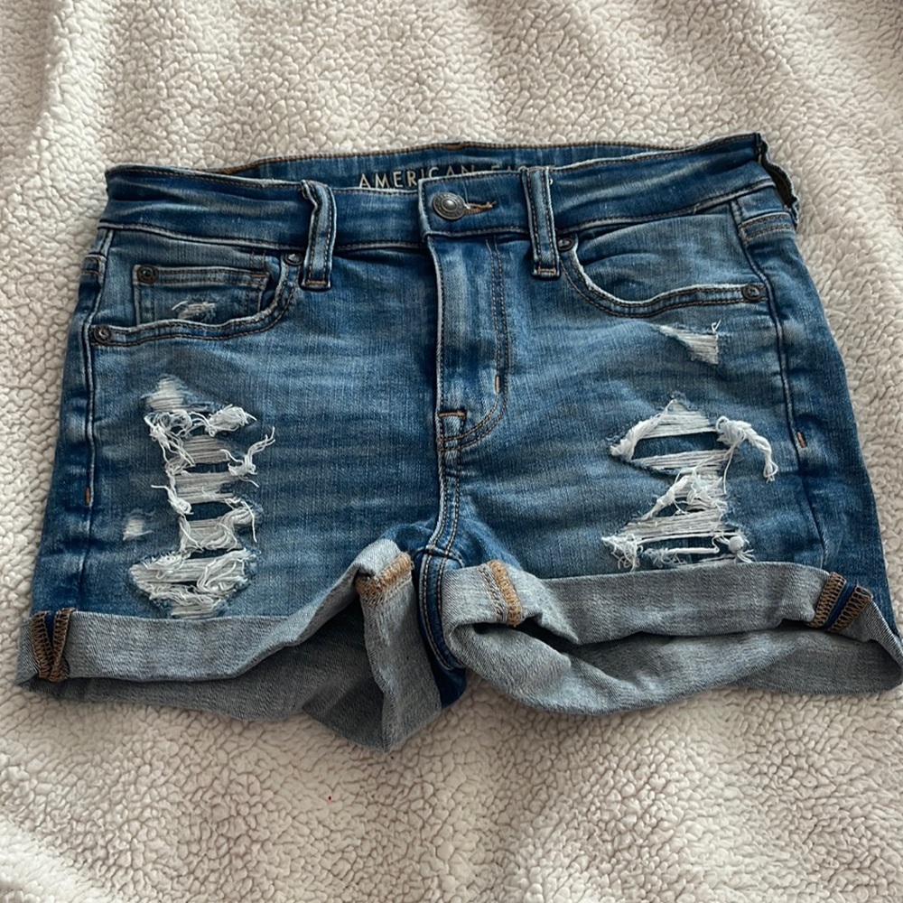 American Eagle Jean Shorts Size 0